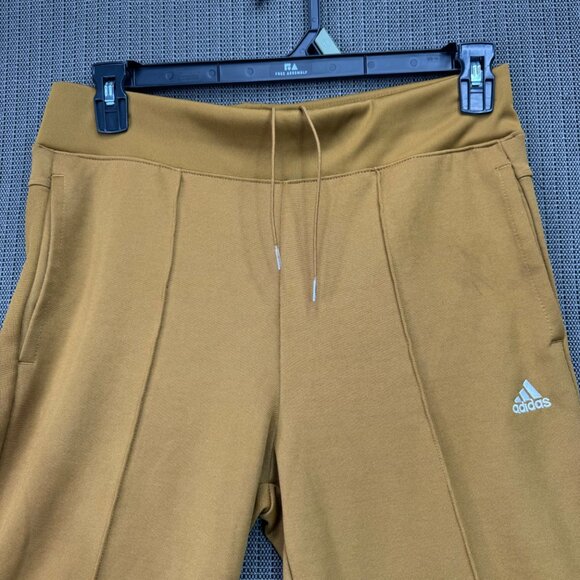 Adidas Womens Mustard Yellow Flared Pants Size S   activewear - Picture 4 of 9
